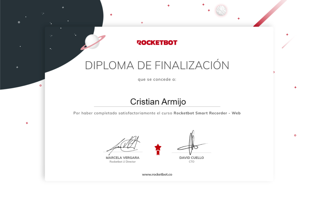 certificado rocketbot